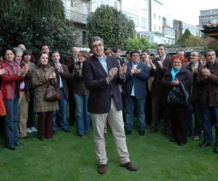 Carlos Aymerich o pasado mes de abril na presentación da candidatura á asemblea extraordinaria do BNG