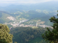 Vista da vila vasca de Arrasate