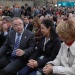 Na primeira fila, Xosé Antonio Sánchez Bugallo (alcalde de Santiago), Pilar Rojo (Presidenta do Parlamento) e Esperanza Aguirre (Presidenta da Comunidade de Madrid)