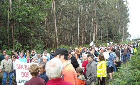 Marcha en Salcedo (28 de xuño de 2009)